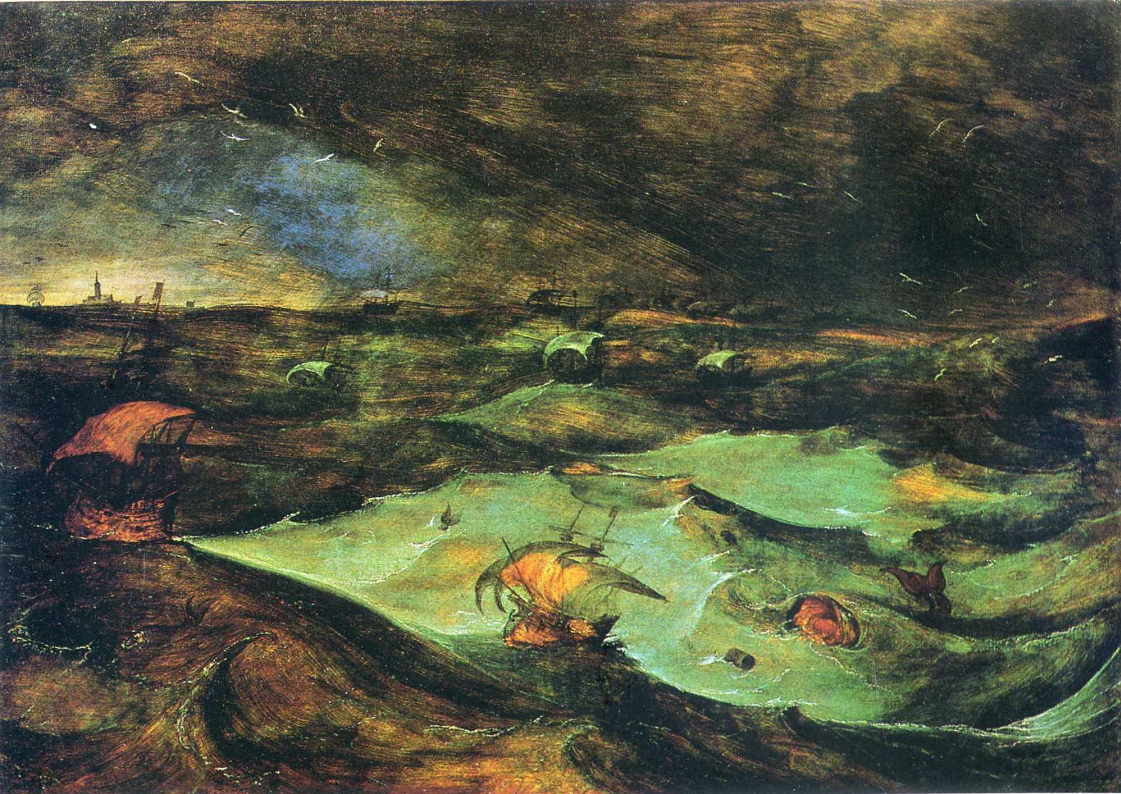 Buy digital version: Storm (Storm at sea) by Pieter Bruegel The