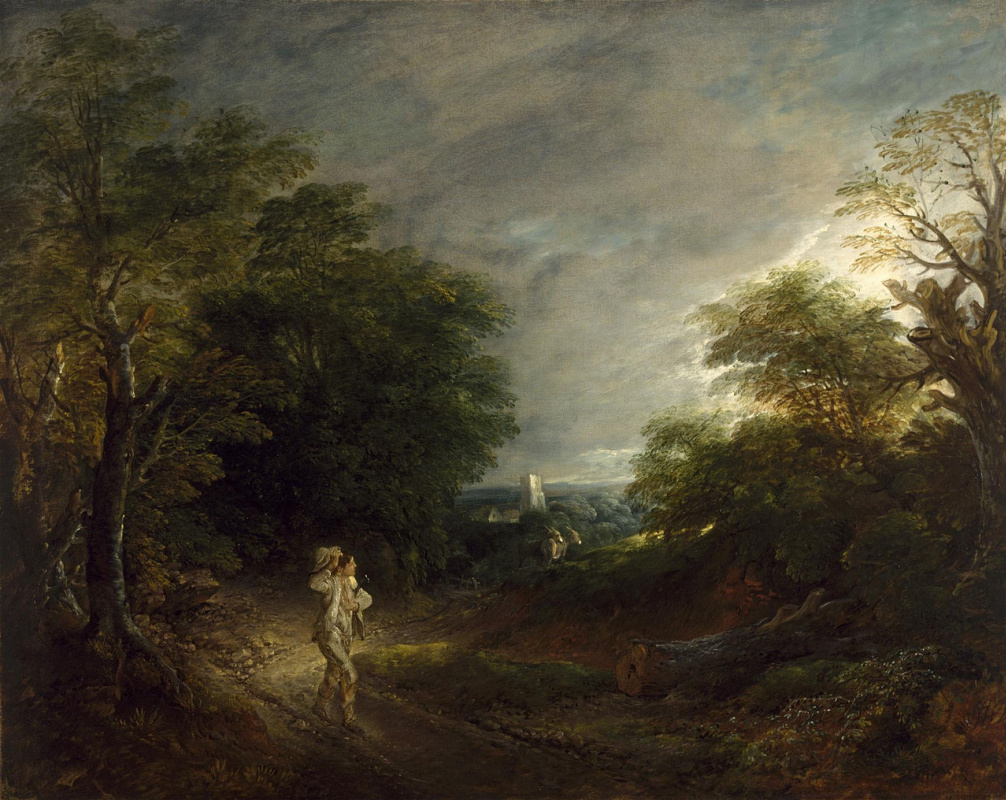 Thomas Gainsborough. Cleaver (landscape with a woodcutter)