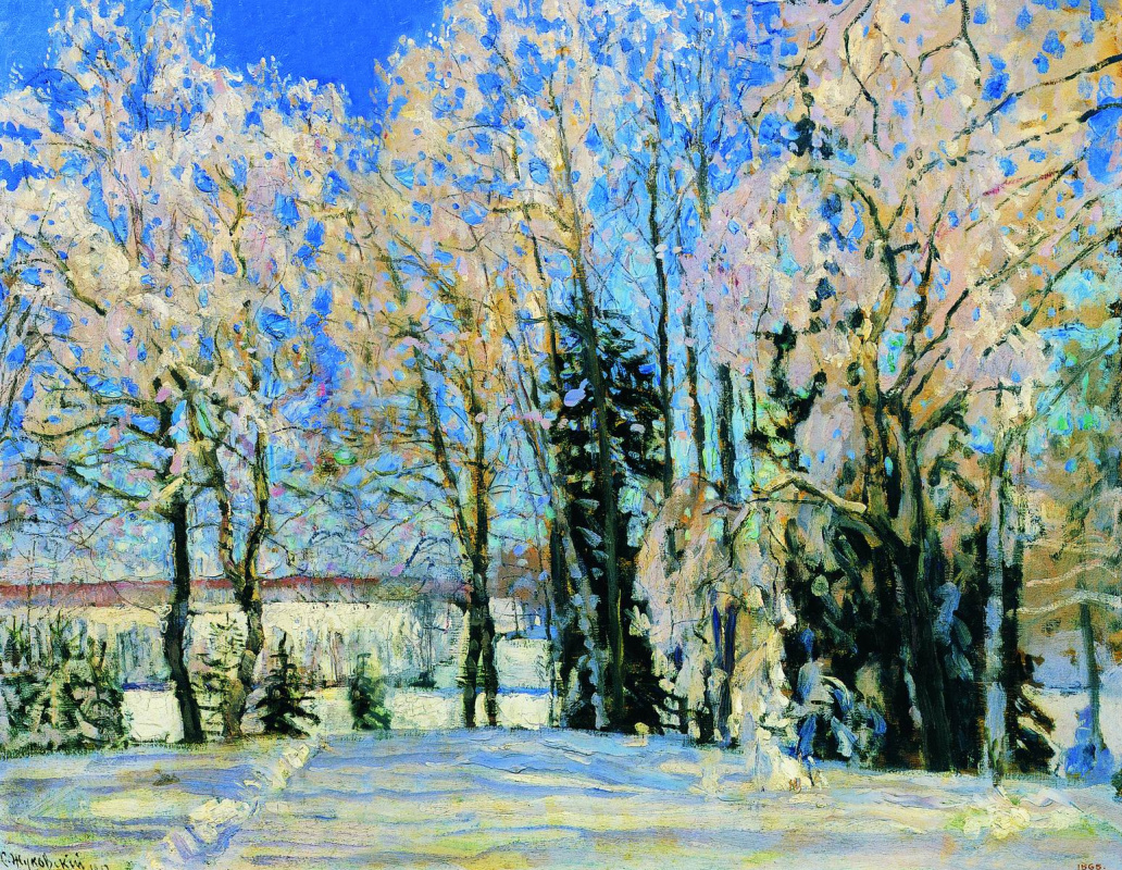 Stanislav Yulianovich Zhukovsky. Fresh snow