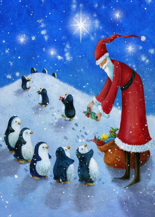 Jen Pashley. Pinguine und Santa