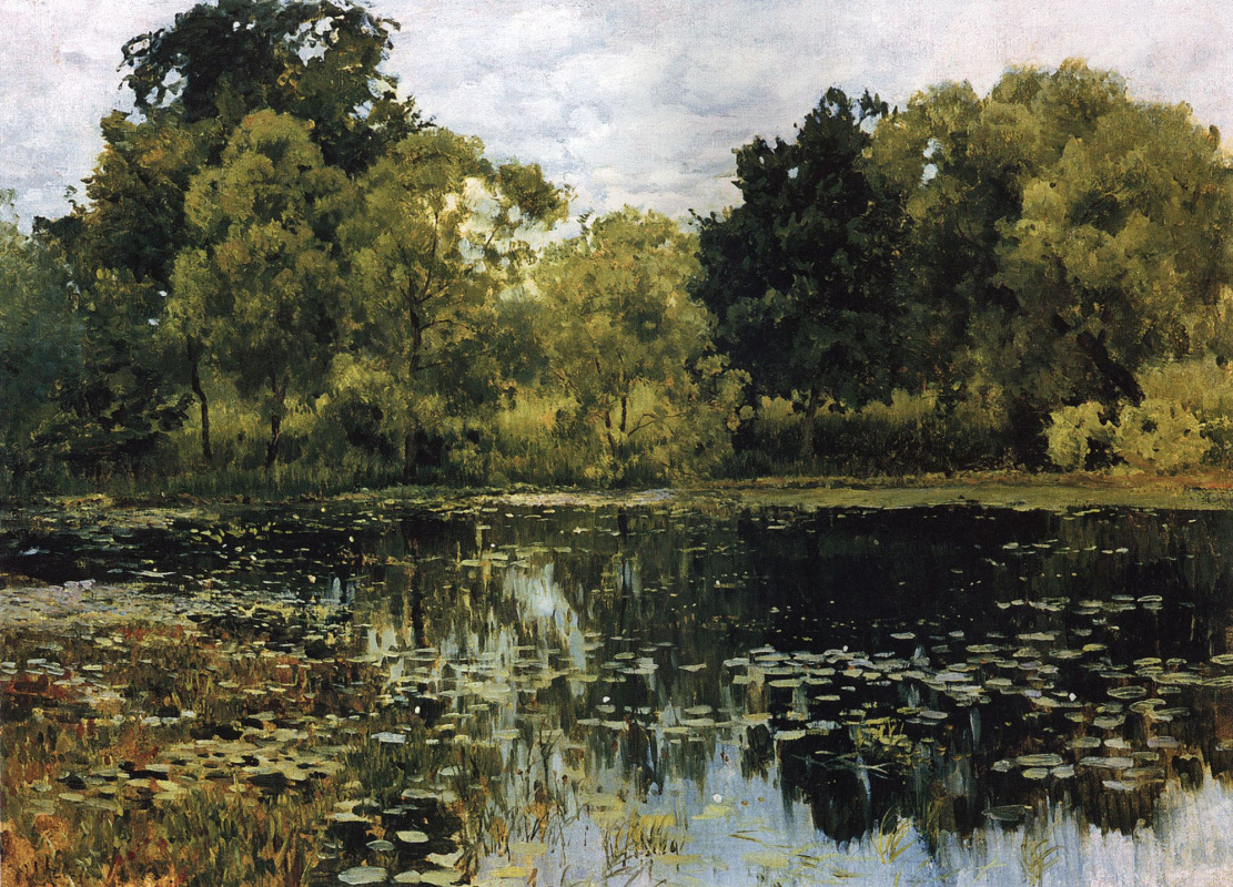 Isaac Levitan. Overgrown pond