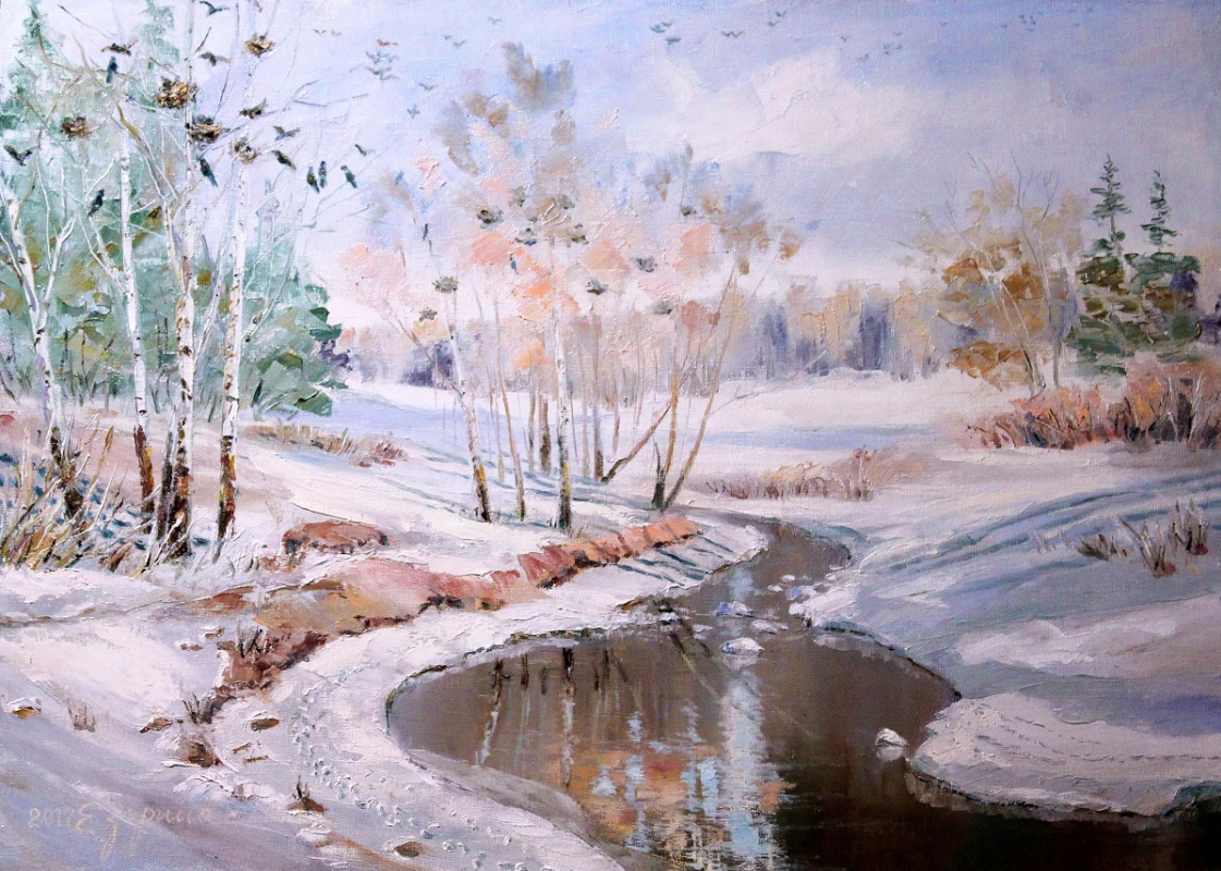 Elena Nikolaevna Zorina. Snow melts