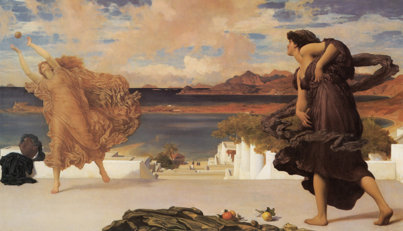 Frederic Leighton. Greek girls play ball