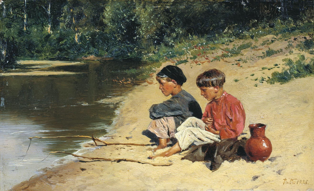 Vladimir Egorovich Makovsky. Fishermen