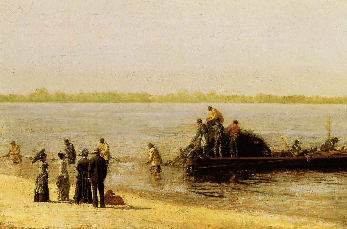 Thomas Eakins. Fishing at Gloucester on the Delaware river