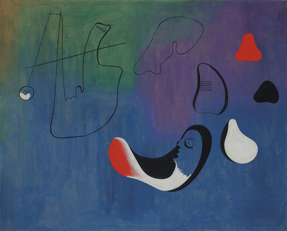 Joan Miro. Pittura (collage)