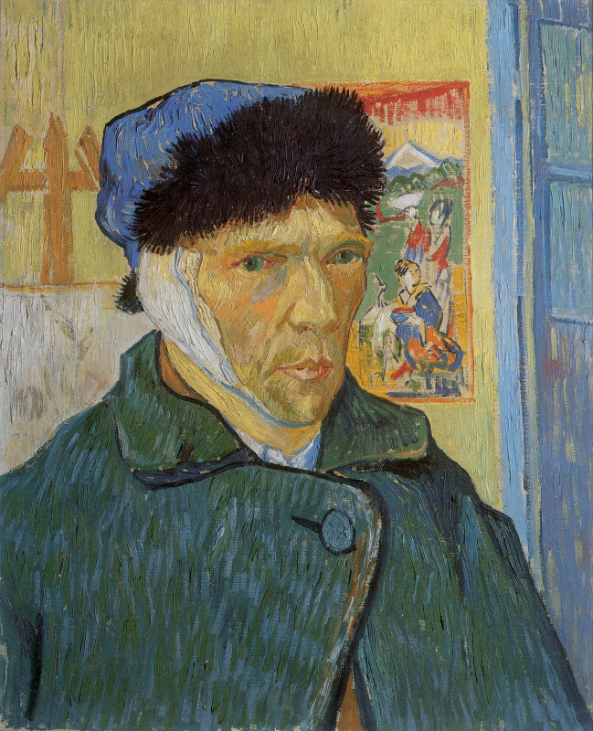 Vincent van Gogh. Self-portrait with bandaged ear