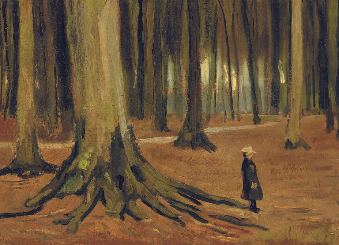 Вінсент Ван Гог. Девочка в лесу