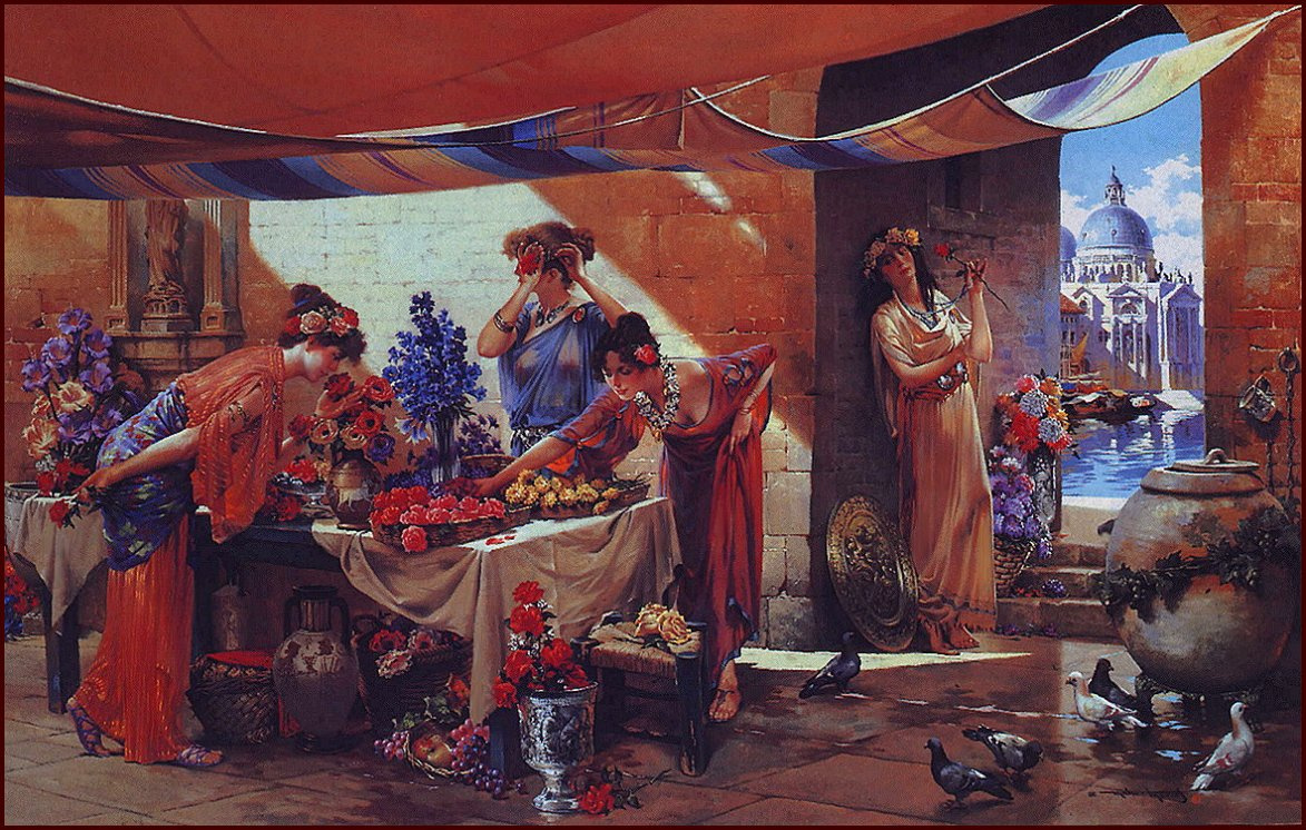 Майер Моркос. Венецианский продавец цветов