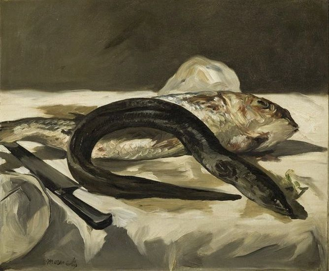 Edouard Manet. Eel and red mullet