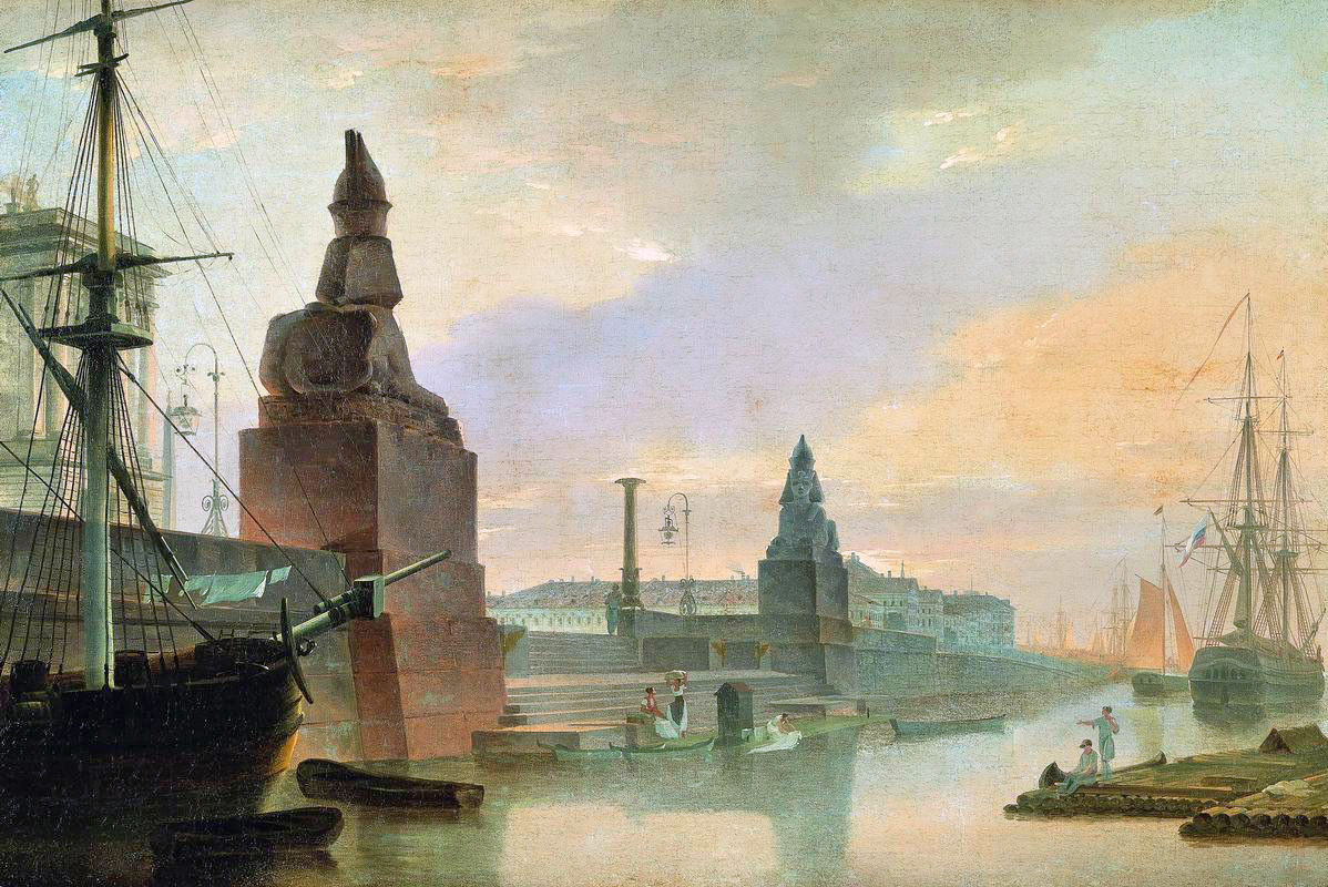 Maxim Nikiforovich Vorobiev. Neva embankment near the Academy of fine arts