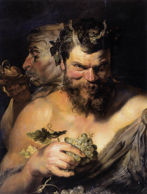 Peter Paul Rubens. Two satyrs