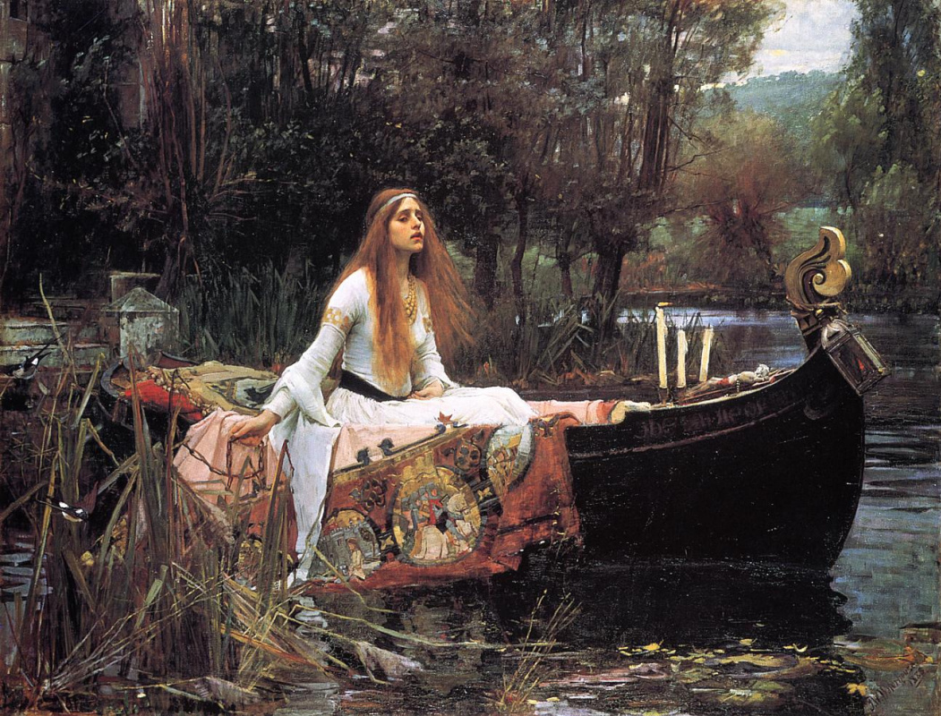 John William Waterhouse. Dame der Schalotte