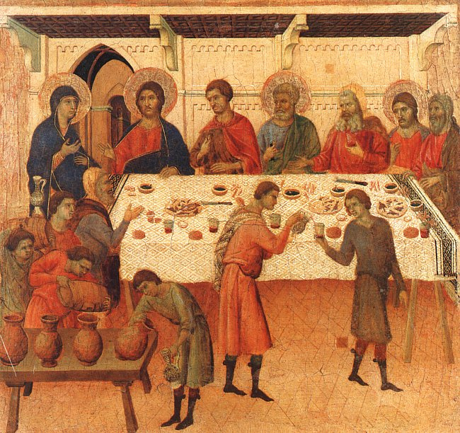 Duccio di Buoninsegna. The last supper