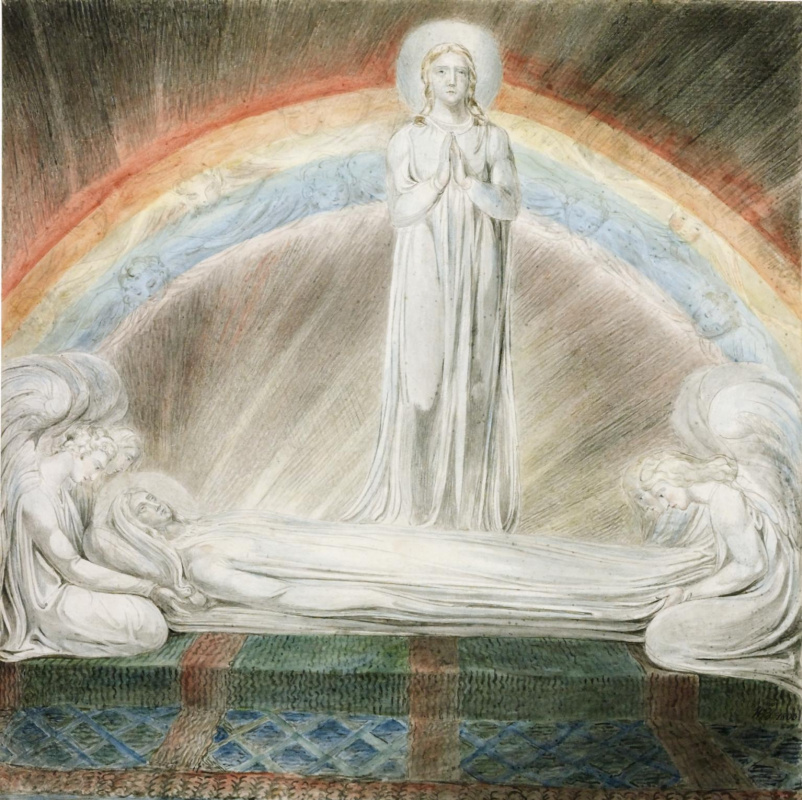William Blake. Illustrations of the Bible. Assumption Of The Virgin