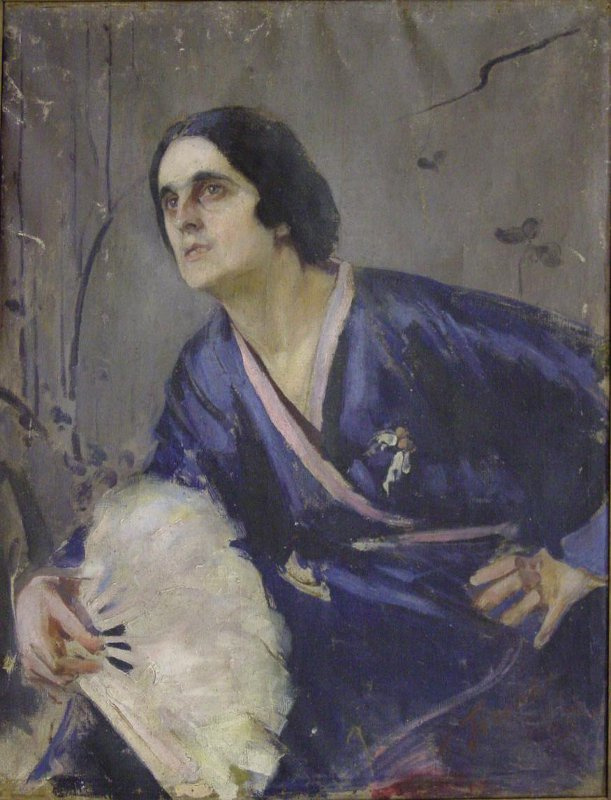 Pavel Petrovich Benkov. Portrait of Bayeva-Yakhonova