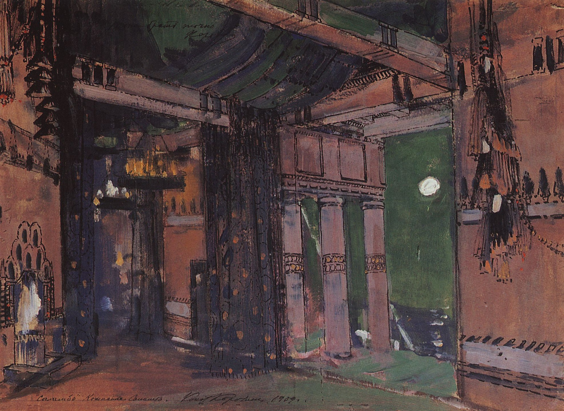 Konstantin Korovin. Room Salammbo. The sketch for the ballet by A. F. Arends "Salammbo"