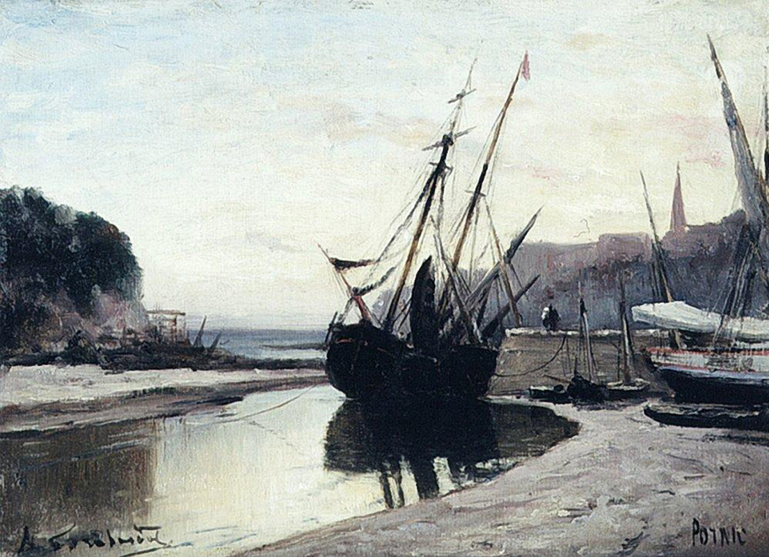 Alexey Petrovich Bogolyubov. Low tide in Pornic