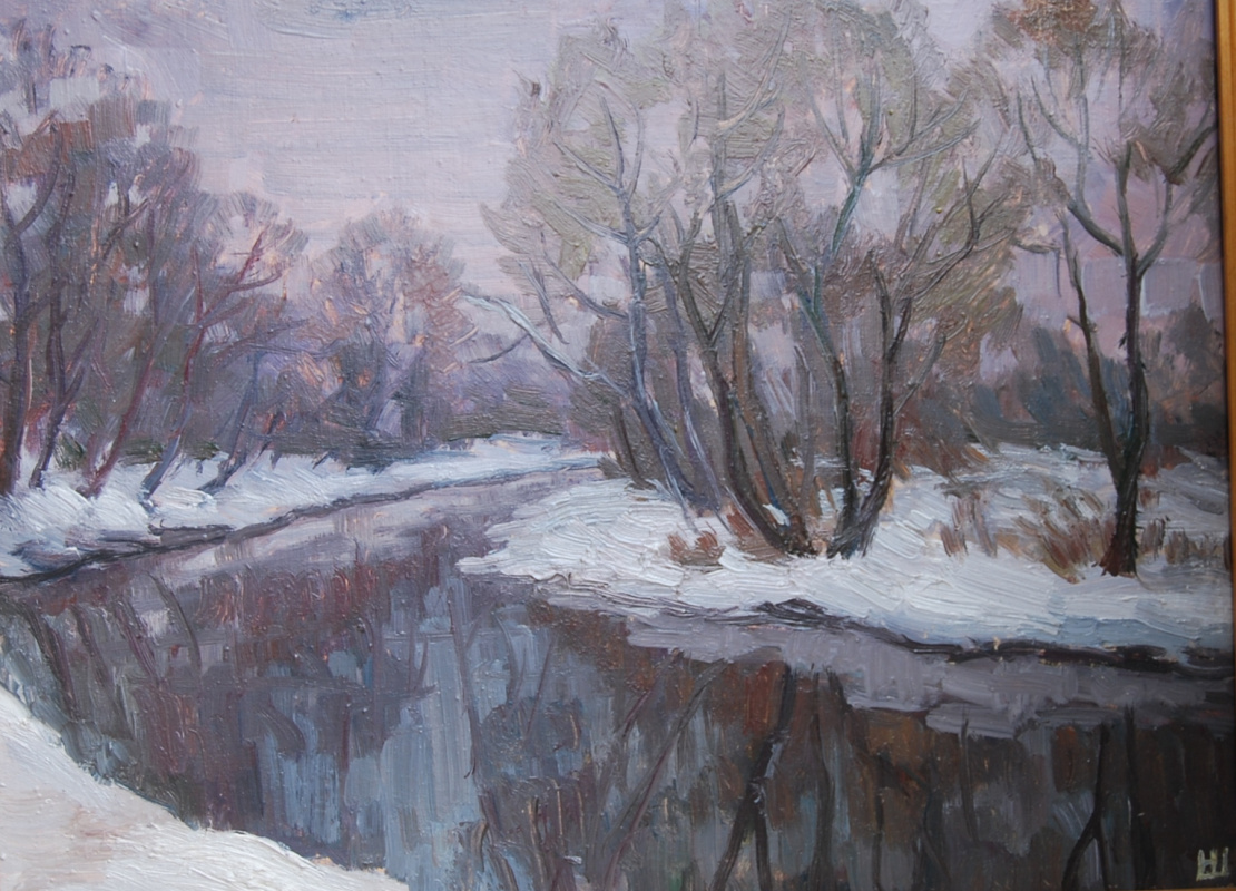 Nadezhda Georgievna Shatskaya. Istra Fluss im Winter