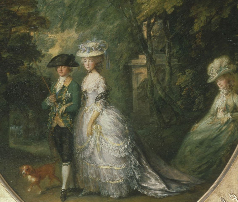 Thomas Gainsborough. Henry, Duke of Cumberland with the Duchess of Cumberland and lady Elizabeth ' Situation. Fragment