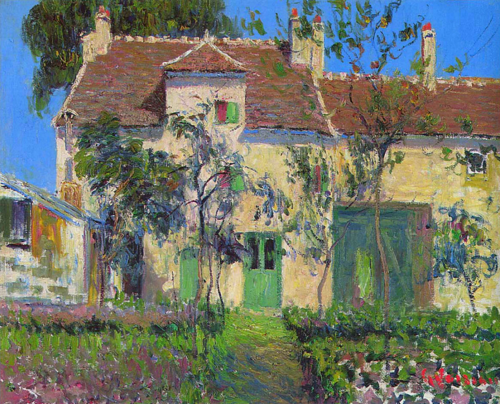 Gustave Loiseau. The garden behind the house