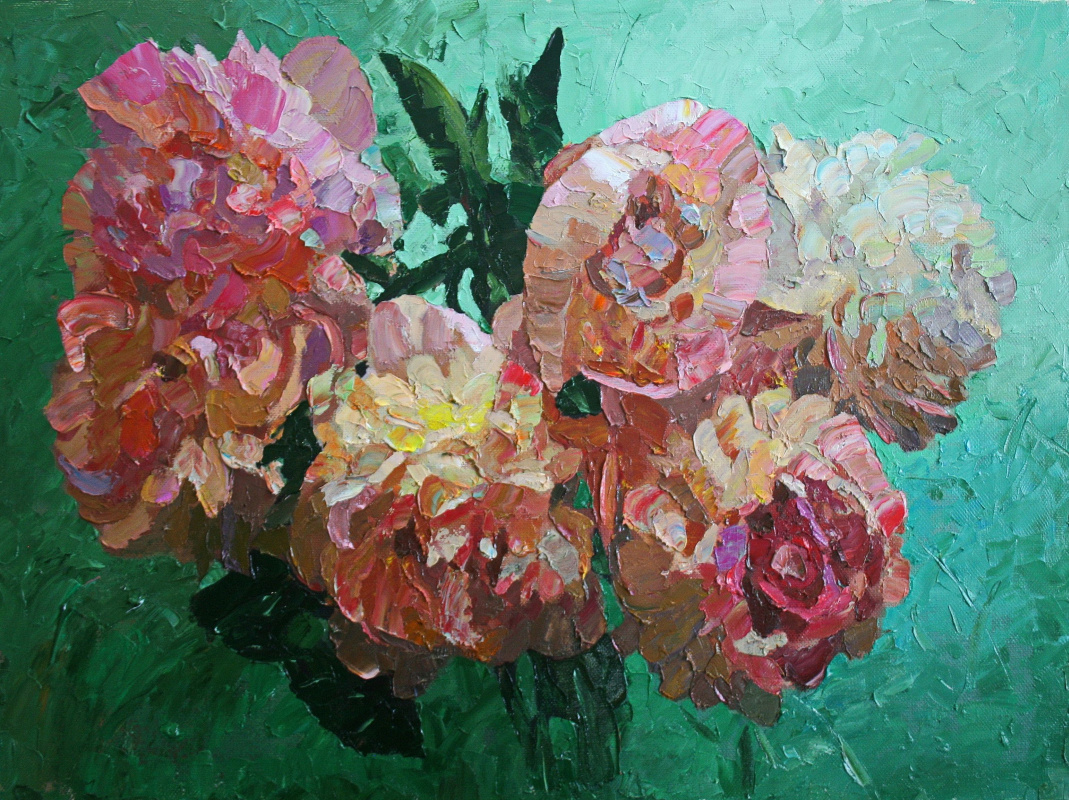 Mikhail Rudnik. Flowers No. 13. Peonies