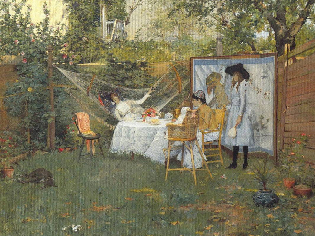 William Merritt Chase. Breakfast under the open sky