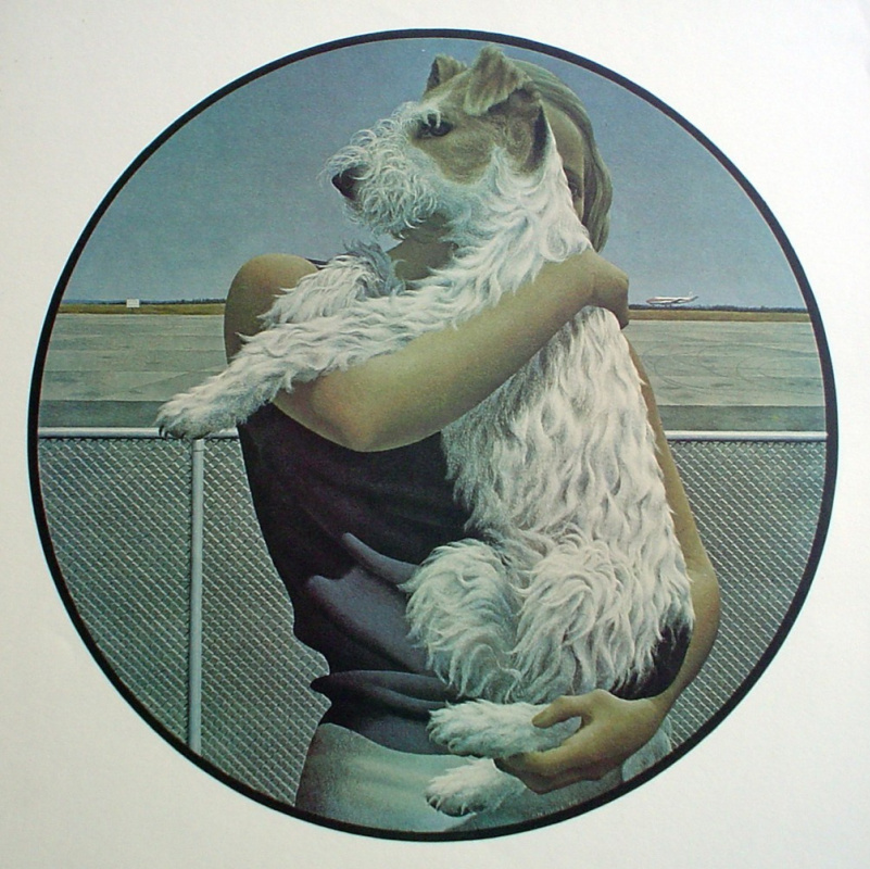 Alex Colville. Woman and terrier