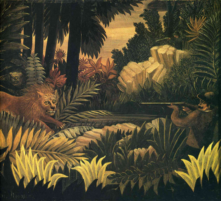Henri Rousseau. A hunter of lions