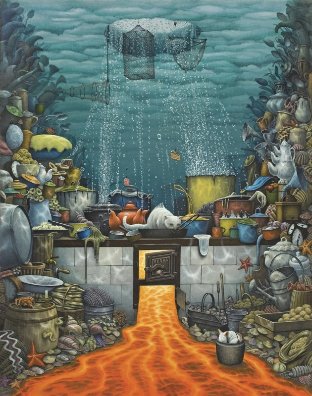 Jacek Yerka. Ocean kitchen