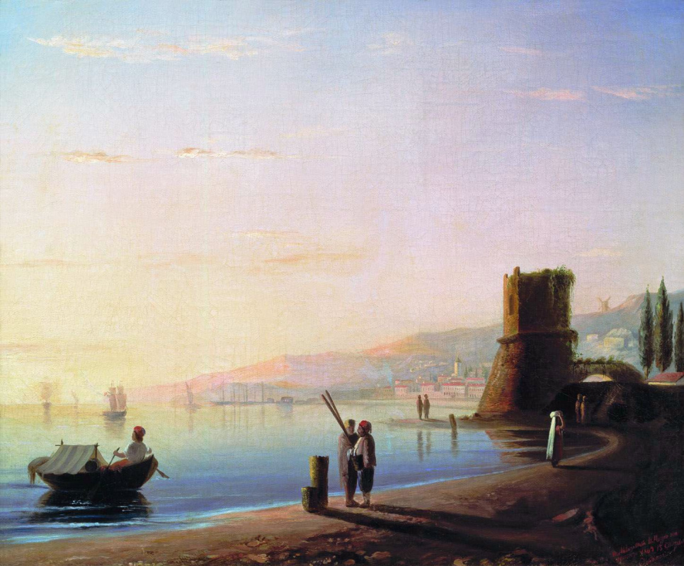Ivan Aivazovsky. Pier in Feodosia