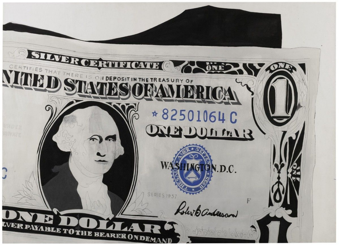 Andy Warhol. One-dollar bill (Silver certificate)