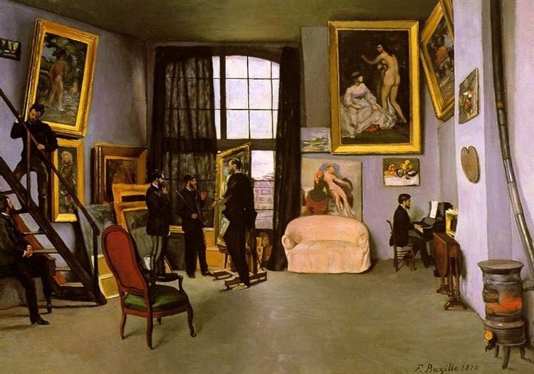 The artist's studio, rue de La Condamine