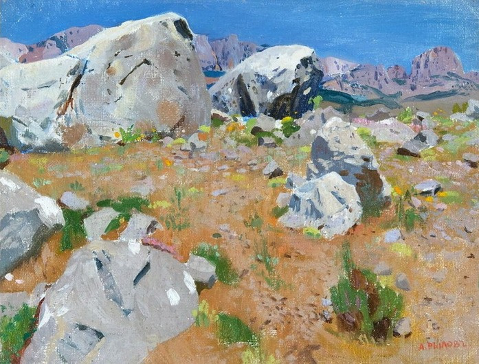 Arkady Aleksandrovich Rylov. Stones in the Crimea. Kikineiz