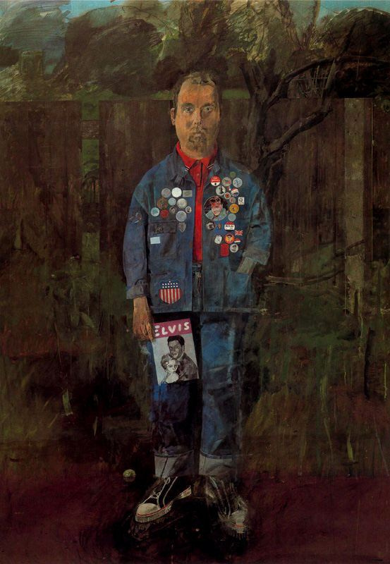 Peter Blake. Self portrait with magazine