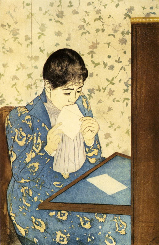 Mary Cassatt. Letter