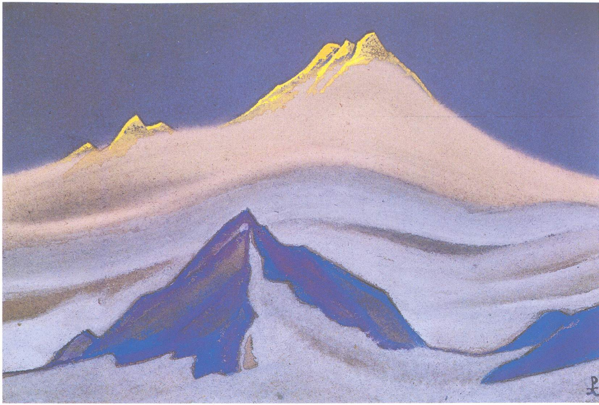 Nicholas Roerich. The Himalayas (Sun top)