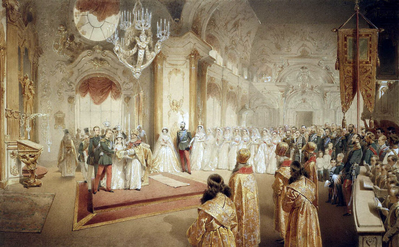 Mihai Zichy. Wedding of Alexander Alexandrovich and Maria Feodorovna