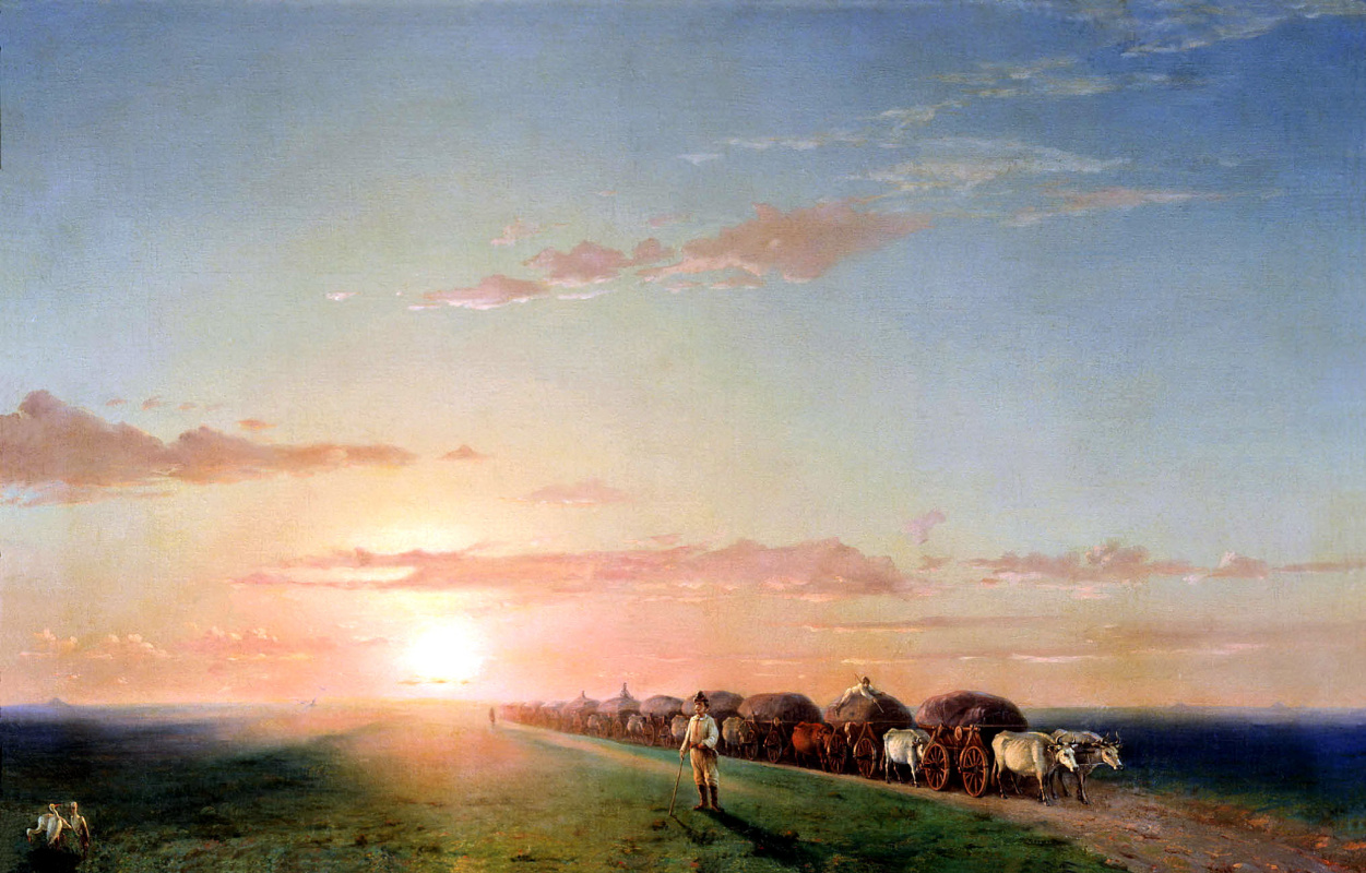 Ivan Aivazovsky. Convoy in the desert