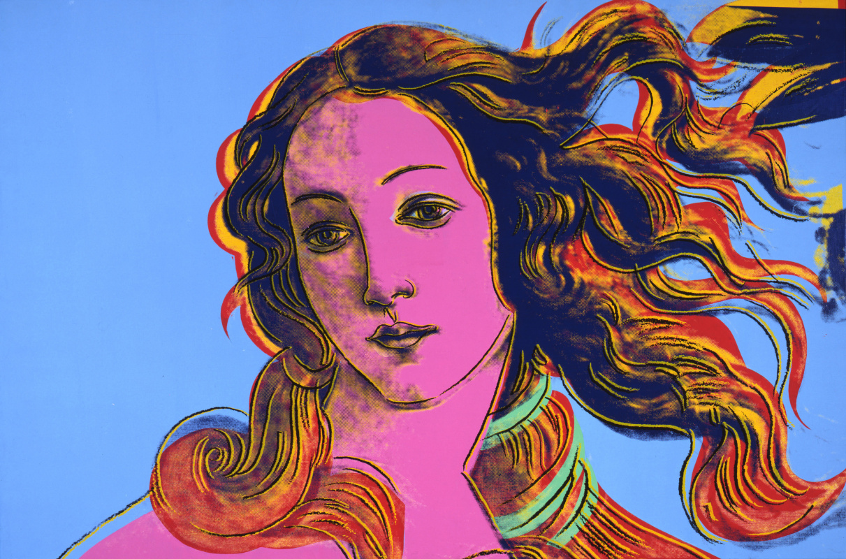 Andy Warhol. Sandro Botticelli, Nacimiento de Venus, 1482