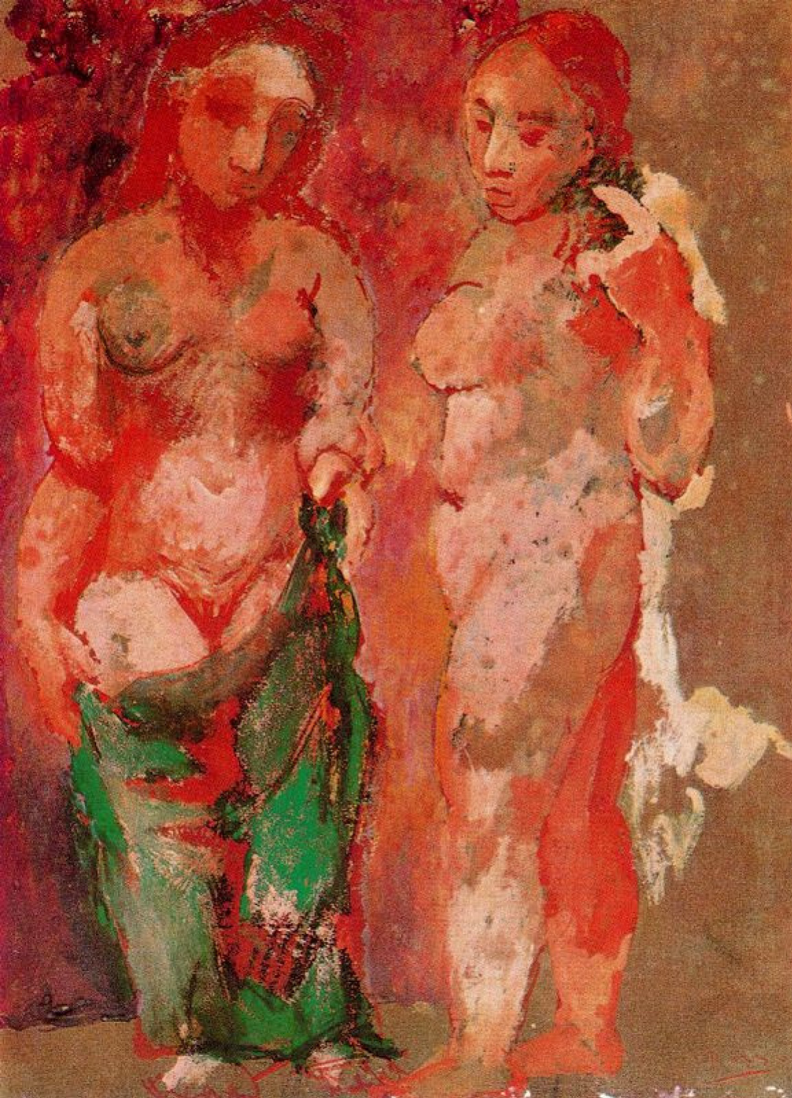 Two naked women, 1906, 43×58 cm by Pablo Picasso: History, Analysis & Facts  | Arthive