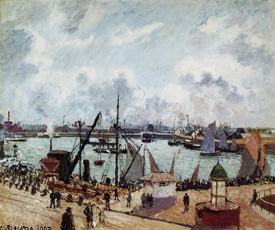 Camille Pissarro. The inner Harbor, the port of Le Havre.