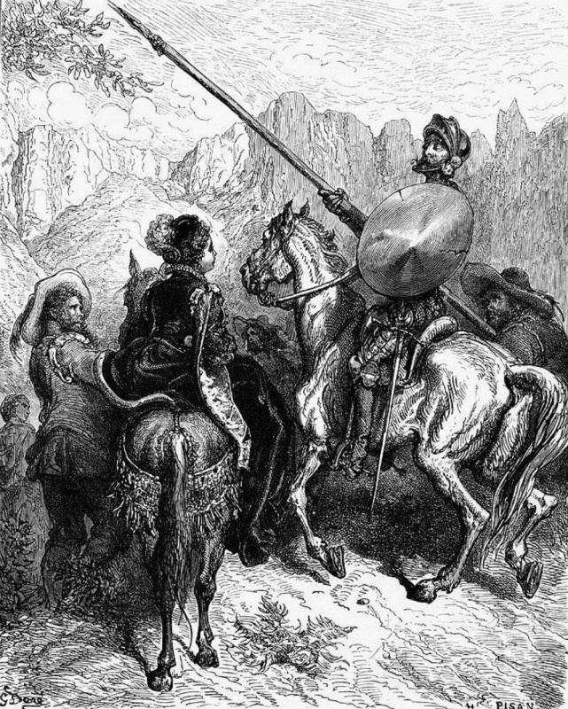 Paul Gustave Dore. Illustration for M.Servantes' novel Don Quixote