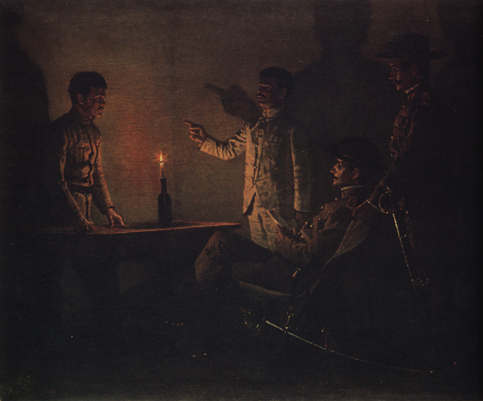 Vasily Vereshchagin. The interrogation of a defector