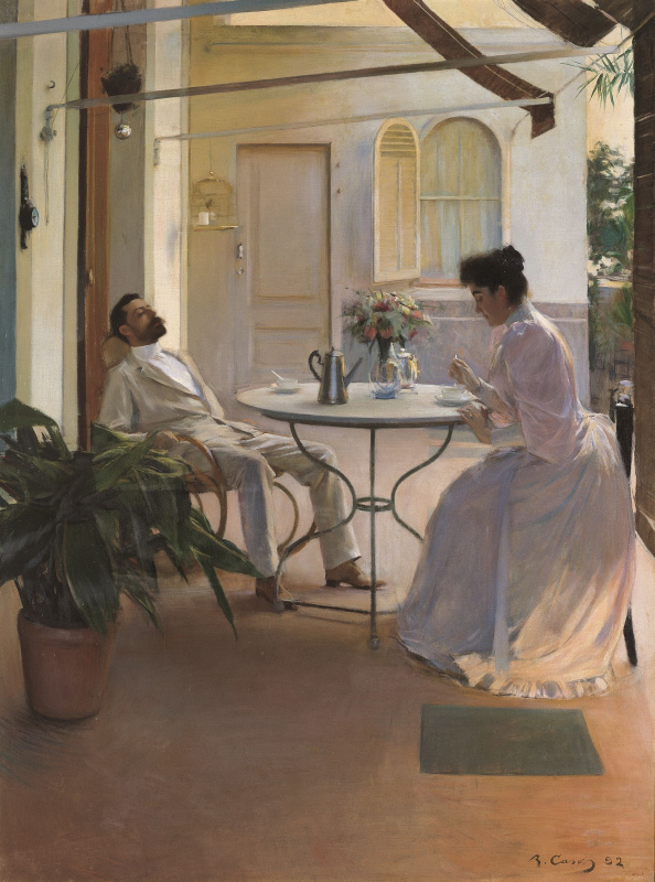 Ramon Casas i Carbó. Open air interior