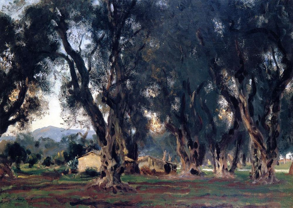 John Singer Sargent. Olive trees on Corfu