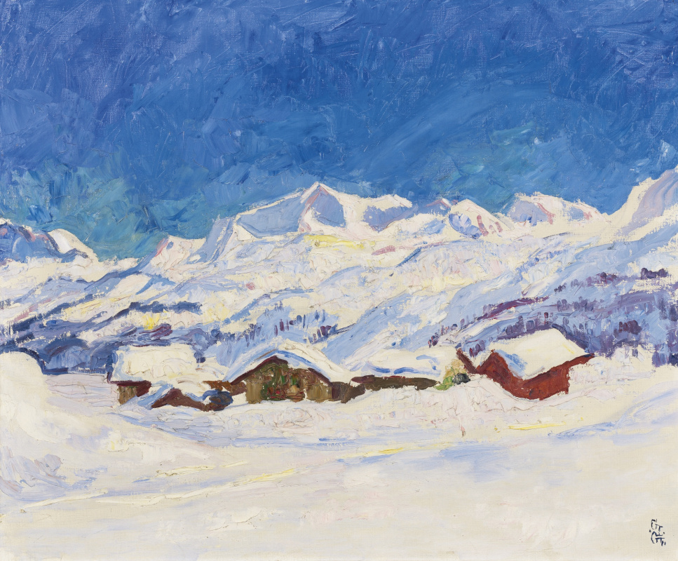 Giovanni Giacometti. Winterlandschaft, Maloja