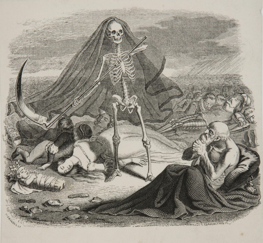 Jean Ignace Isidore Gérard Grandville. Death and dying