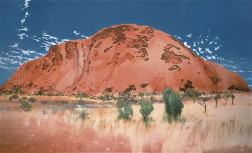 Michael Andrews. The Cathedral, the North East face/Uluru (Ayers rock)