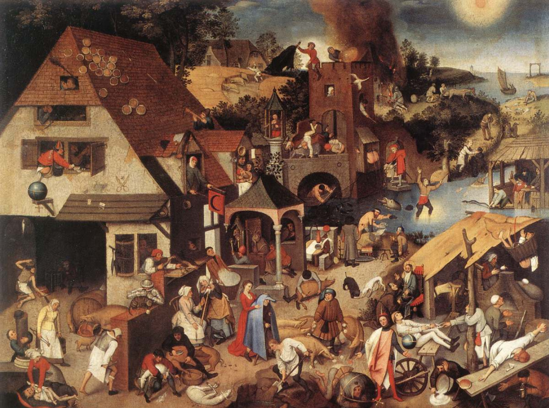 Peter Brueghel the Younger. Flamande Proverbs